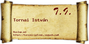 Tornai István névjegykártya